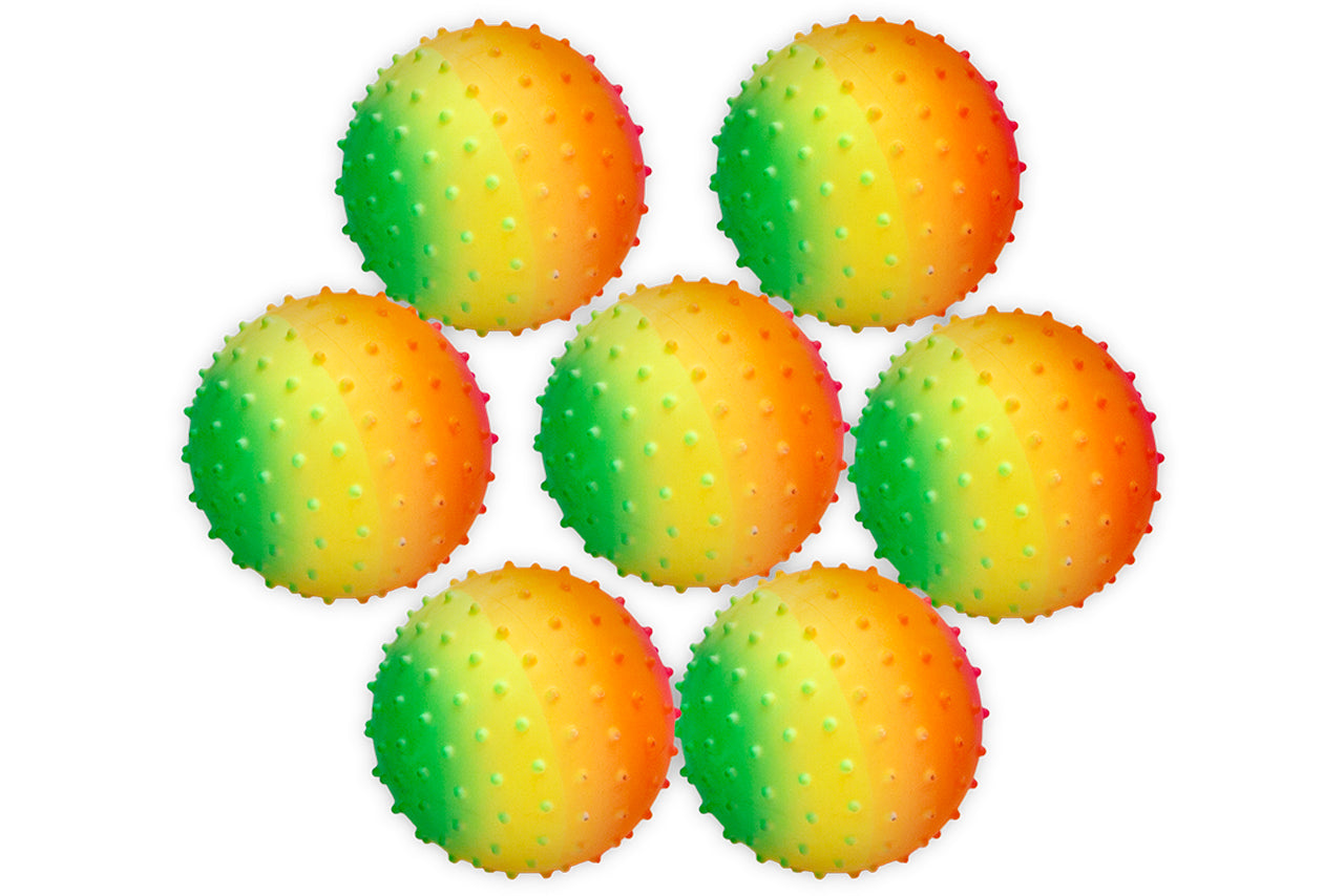 Rainbow 5” knobby balls - 104 count