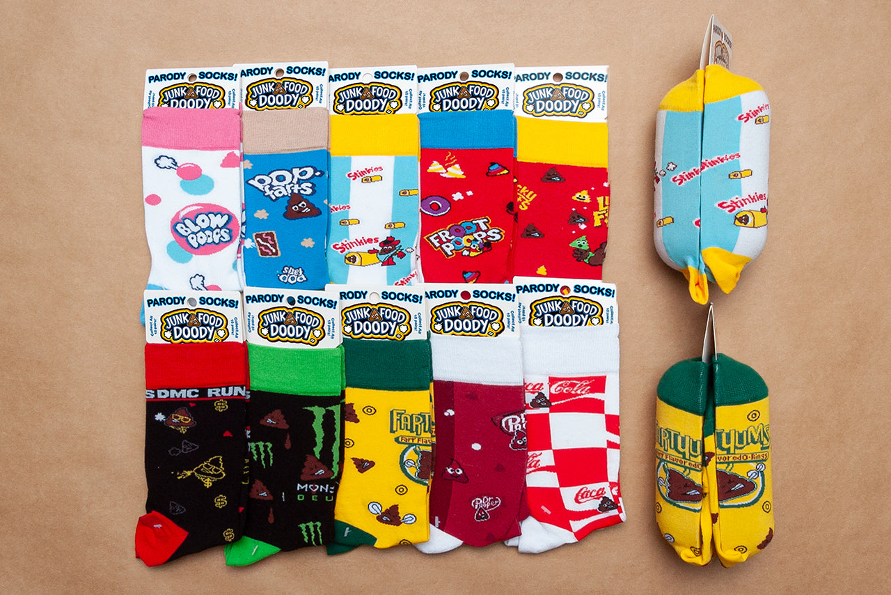 Junk Food Doody Socks (70 count box)