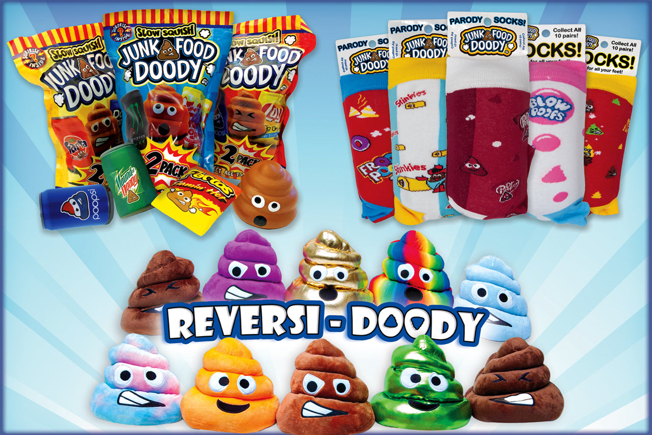 Reversible Doody, Junk Food Bags, Junk Food Socks (60 count box)